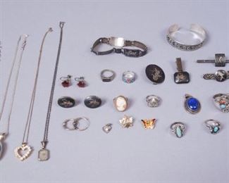 10 of 10 Lot Sterling Silver Jewelry