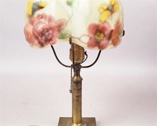 Pairpoint Glass Shade Puffy Lamp
