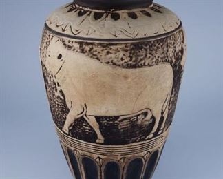 Weller American Art Pottery Burntwood Vase
