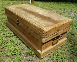 19c Wooden Tool Chest