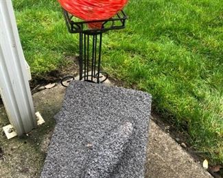 Red ball on stand has sold, but the huge mortar and pestle are still here!