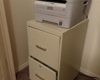 Brother Fax Printer Copier and Filing Cabinet