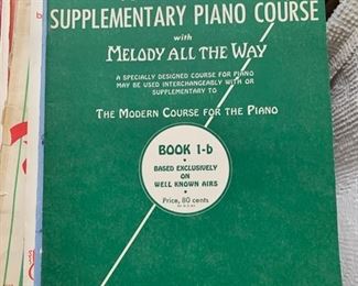 collection of vintage sheet music