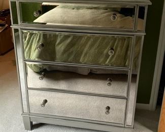 $375--mirrored dresser chest, Art Deco style