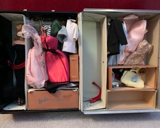 Barbie collection--one vintage Barbie, one 1962 Midge, one vintage Ken, all with boxes, clothes and accessories--$375