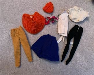 Barbie collection--one vintage Barbie, one 1962 Midge, one vintage Ken, all with boxes, clothes and accessories--$375