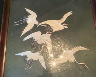 antique Chinese silk embroidery