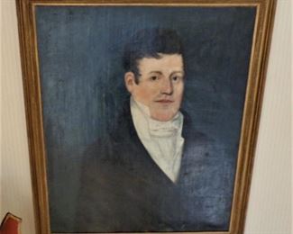 Lot 1 : 19th Century portrait of a gentleman (24"x29")  $650.