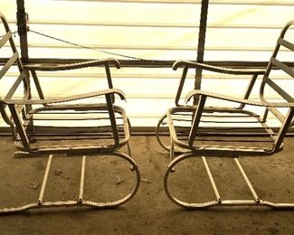 Vintage aluminum chairs