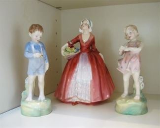 $20.00, 3 Royal Doulton figurines