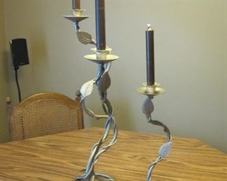 Leaf candle set 22" T