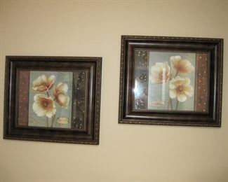 $25.00, Pair Flower prints