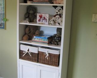 $65.00, White book case cabinet , 78" tall/20"W/14" deep