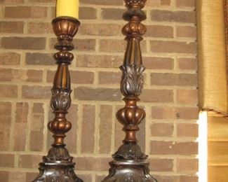 $40.00, 30" Sculpted candlesticks