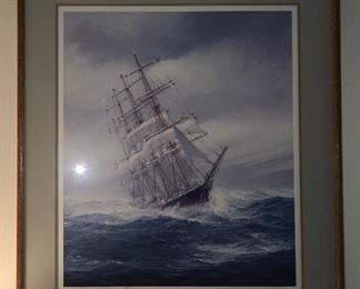 Thomas Wells signed and numbered lithograph