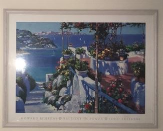 Howard Behrens' Balcony in Ponza, Soho edition poster