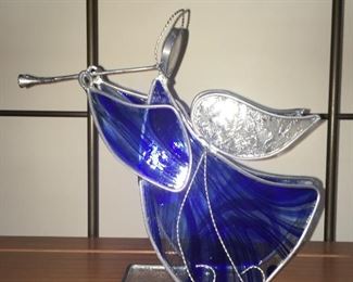 Stained glass angel
