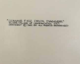 Artist's signature & lithograph information