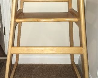 Thunder Group pine high chair