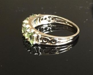 Alternate view of Peridot ring