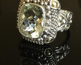 Green Amethyst ring