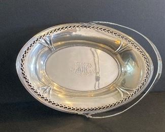 Sterling dish with handle