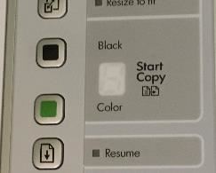 View of control panel