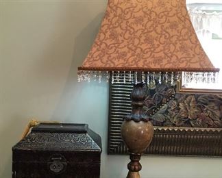 Decorative box and table lamp