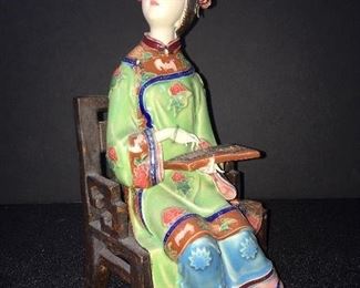 Asian girl figurine