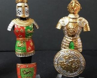 Medieval armor figurines