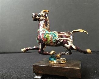 Cloisonne horse figurine (small)