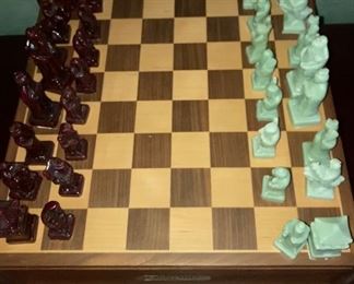 History Channel chess/multi-game board