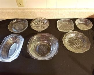 Assortment of Crystal Glass items