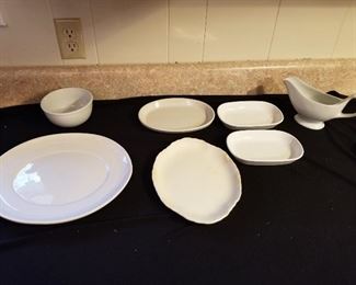 Assortment of White Kitchen Items