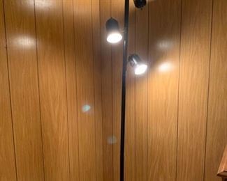 Black metal lamp with 3 lights