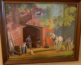 Blacksmith Framed Picture