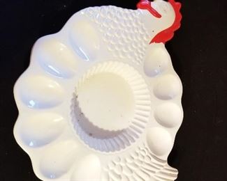 CEREMIC EGG PLATTER
