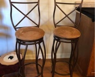 Set of Bronze Bar Stools 2