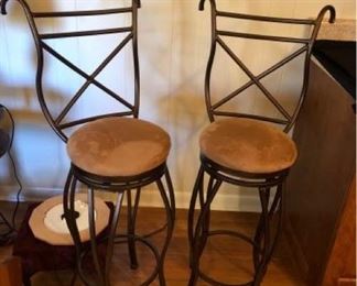 Set of Bronze Bar Stools 2
