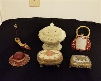 Small Vintage Jewelry Boxes and more