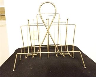 Vintage Brass Like Magazine holder
