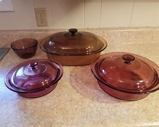 Vision Glassware Bowls with Lids