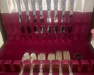 Strasbourg by Gotham sterling silver flatware; 8 place setting