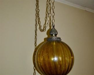 Mid-century swag lamp