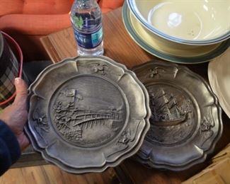 "Birth of a Nation" pewter plates