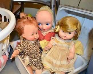 Pebbles from the Flinstones and middle doll are for sale. Sorry doll in yellow dress has been removed from the sale.