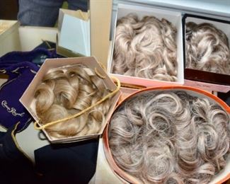 selection of wigs & hair pieces