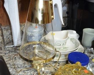 Mid century modern coffee pot with warmer