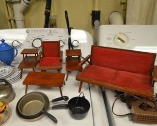 Mid Century Modern doll furniture 5 pc set