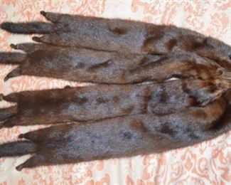 Mink pelt wrap
